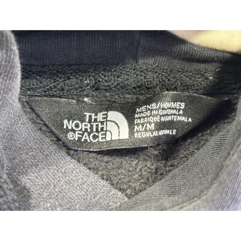 The North Face Mens Black Vertical Big Logo Pullover Hoodie Sweatshirt Medium